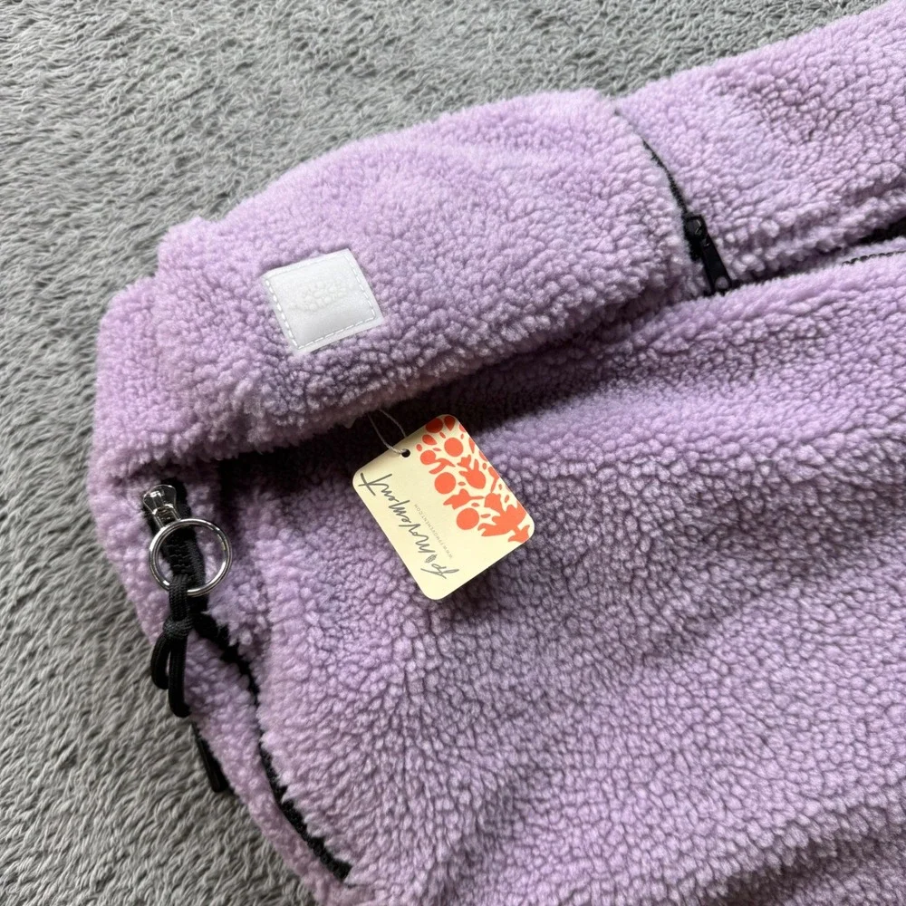 Free People Movement Overachiever Sherpa Sling Crossbody Bag in Steel Lavender - Picture 4 of 7